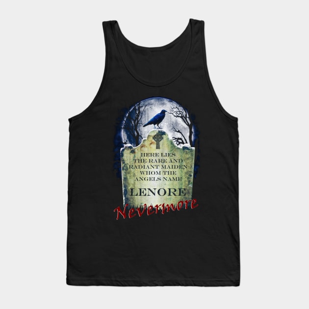 Edgar Allan Poe The Raven Tank Top by HellwoodOutfitters